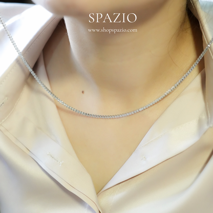 CZ Silver Tennis Chain