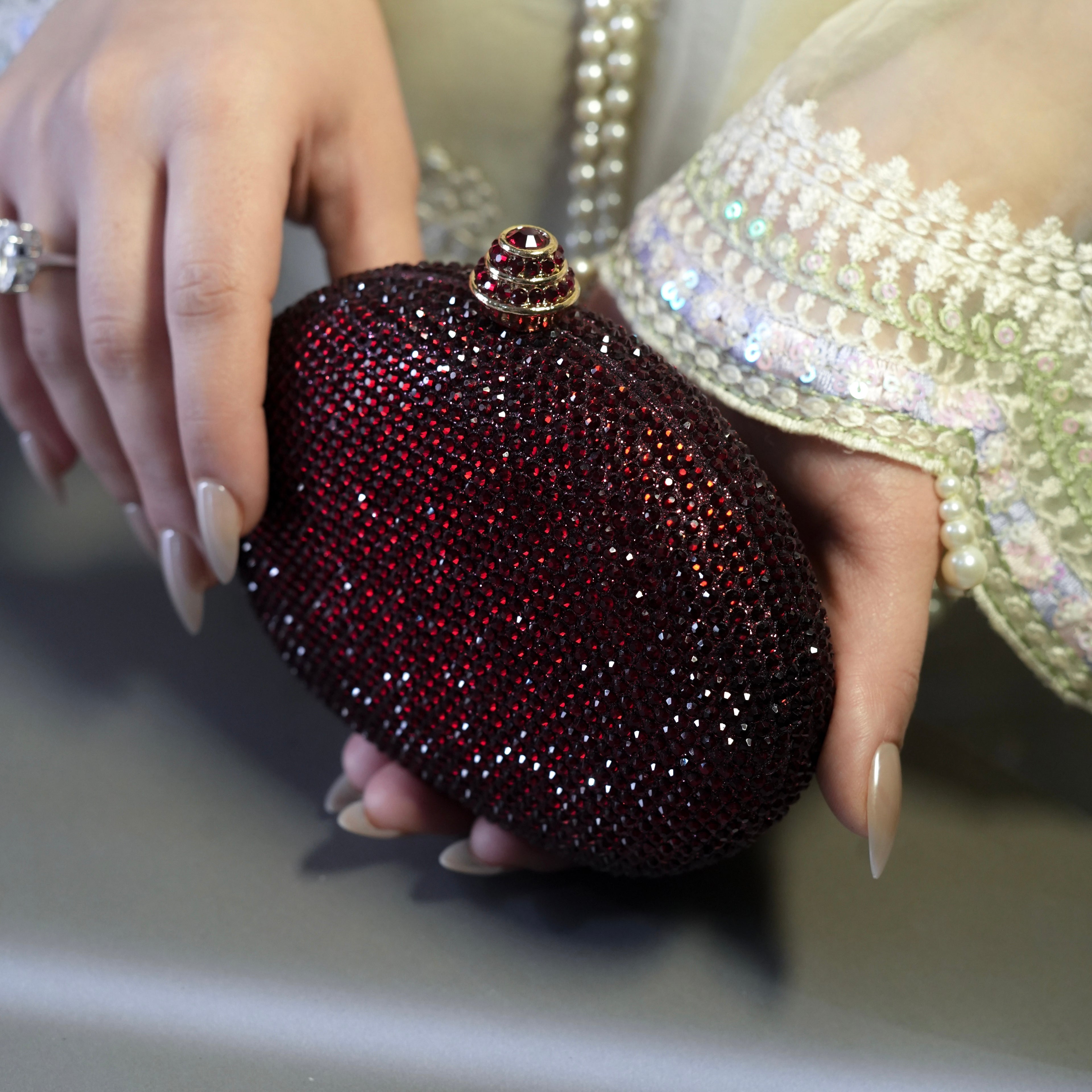 Cocktail Clutch - Maroon