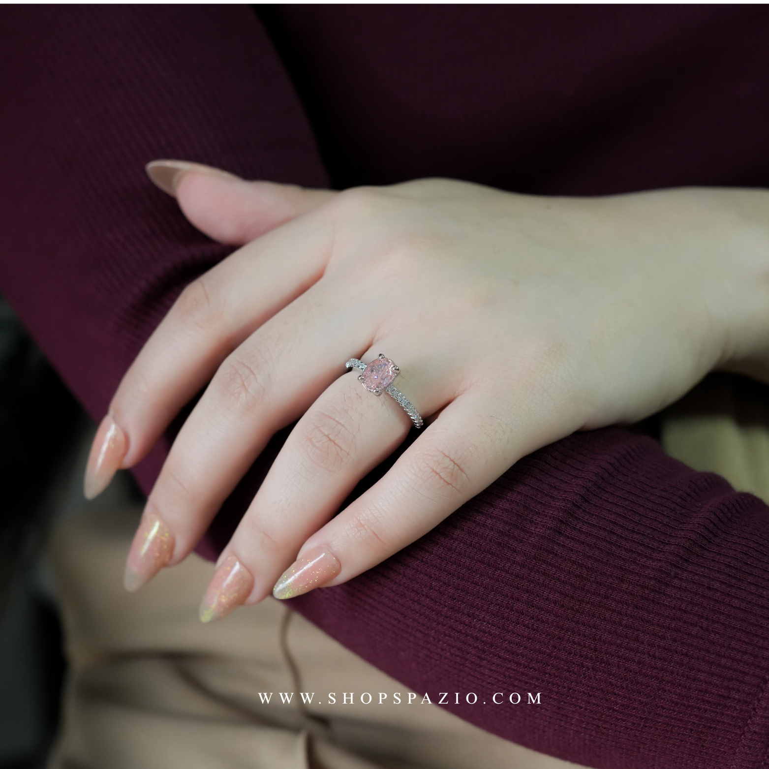 Champagne Glow Ring - Adjustable