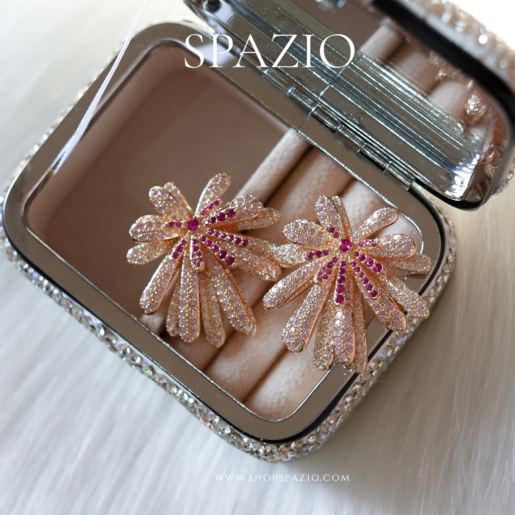 Rosé Radiance Studs