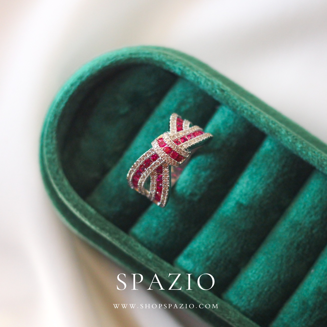 Blush Bloom Bowknot Ring