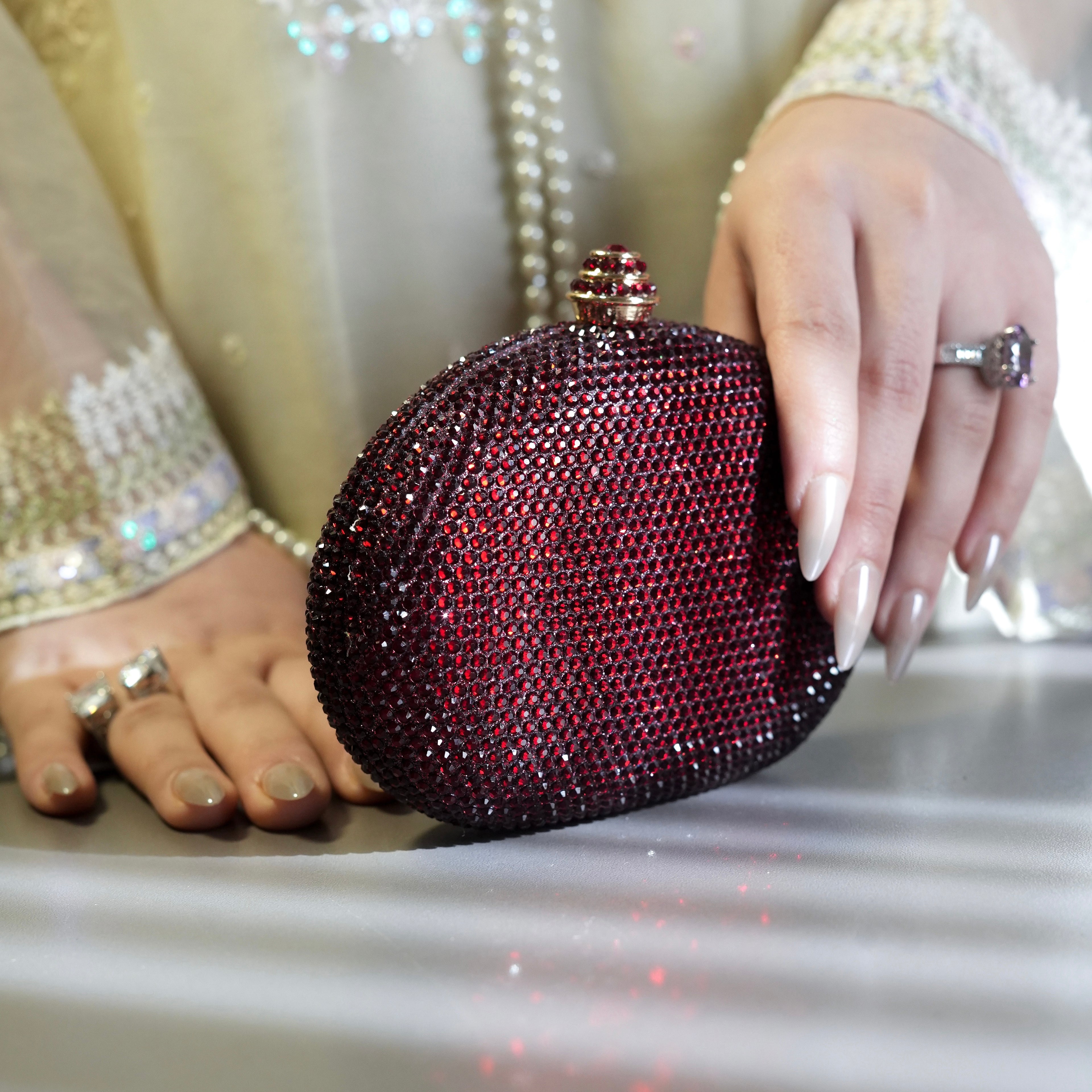 Cocktail Clutch - Maroon