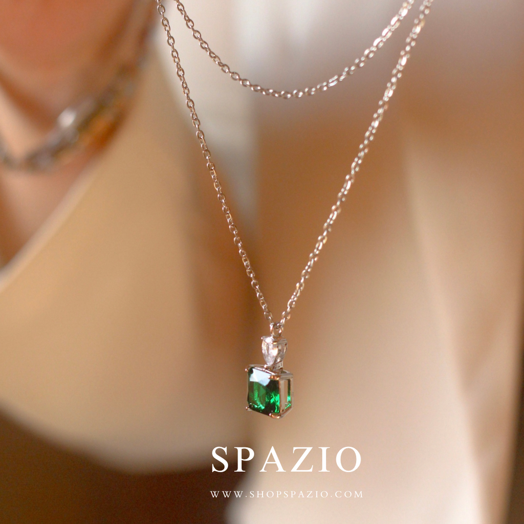 CZ Green Luminous Pendant