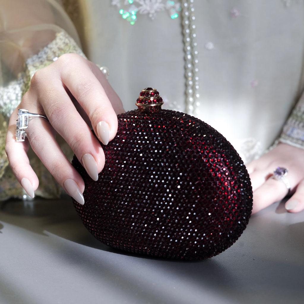 Cocktail Clutch - Maroon