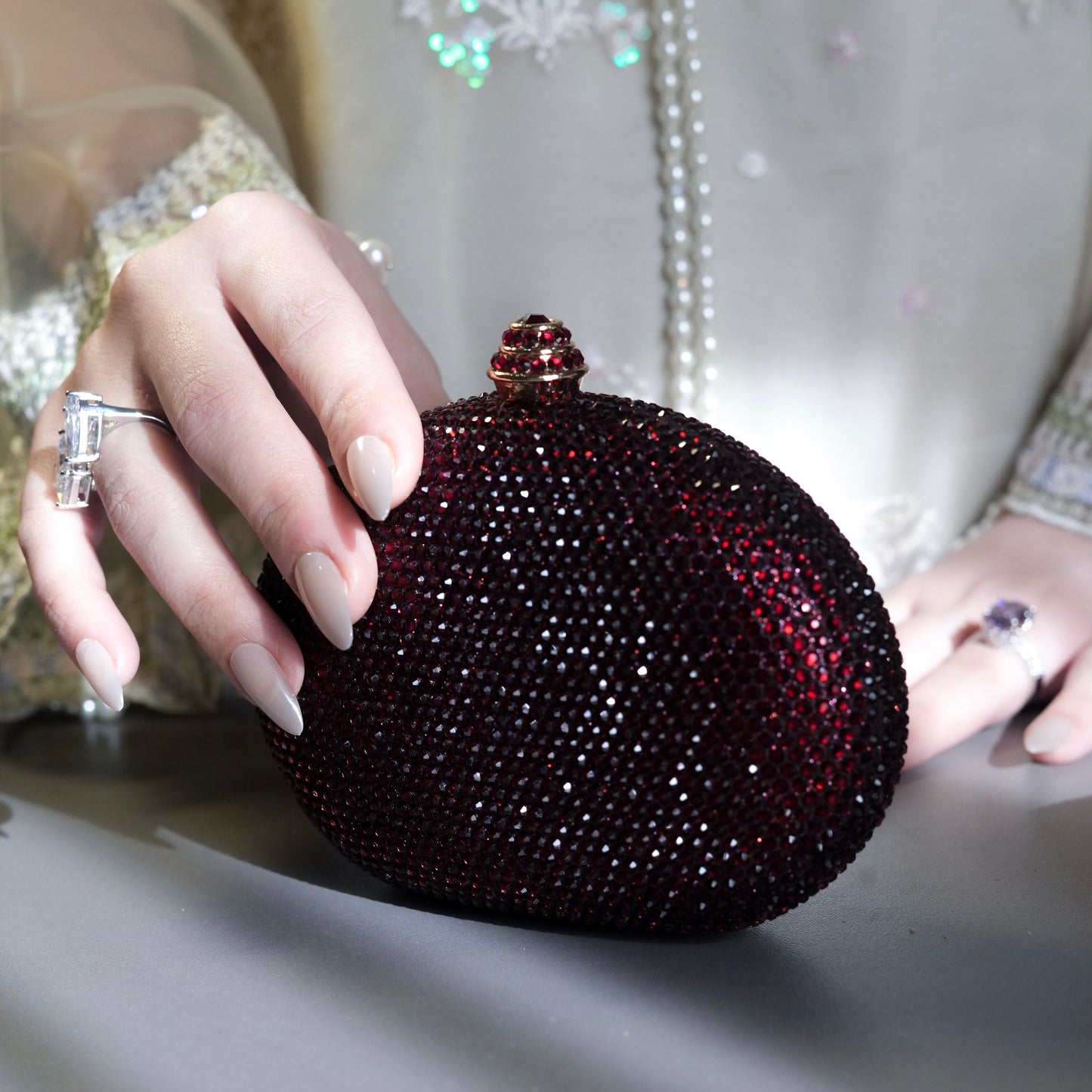Cocktail Clutch - Maroon