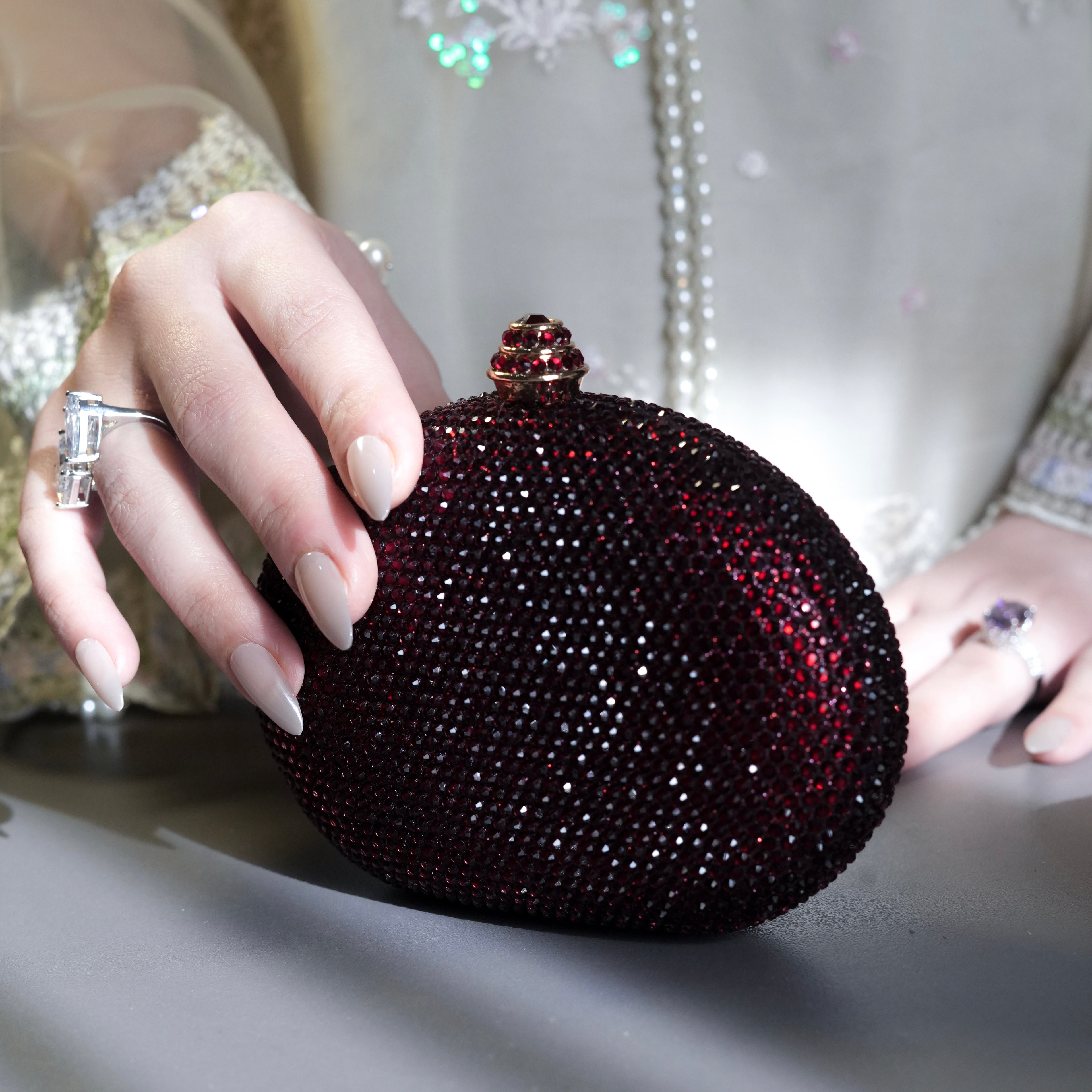 Cocktail Clutch - Maroon