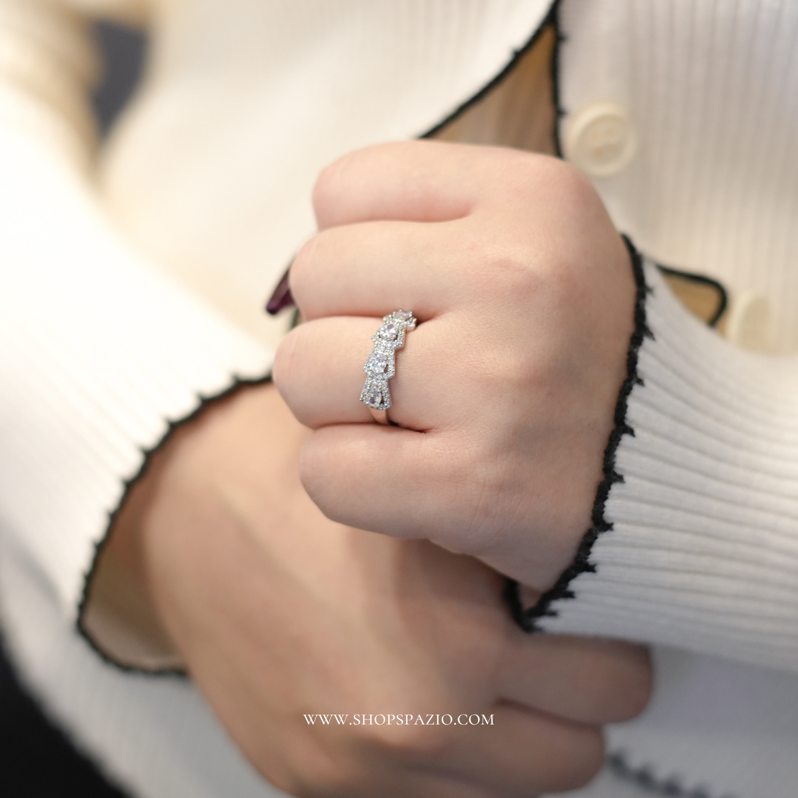 CZ Whisper Ring