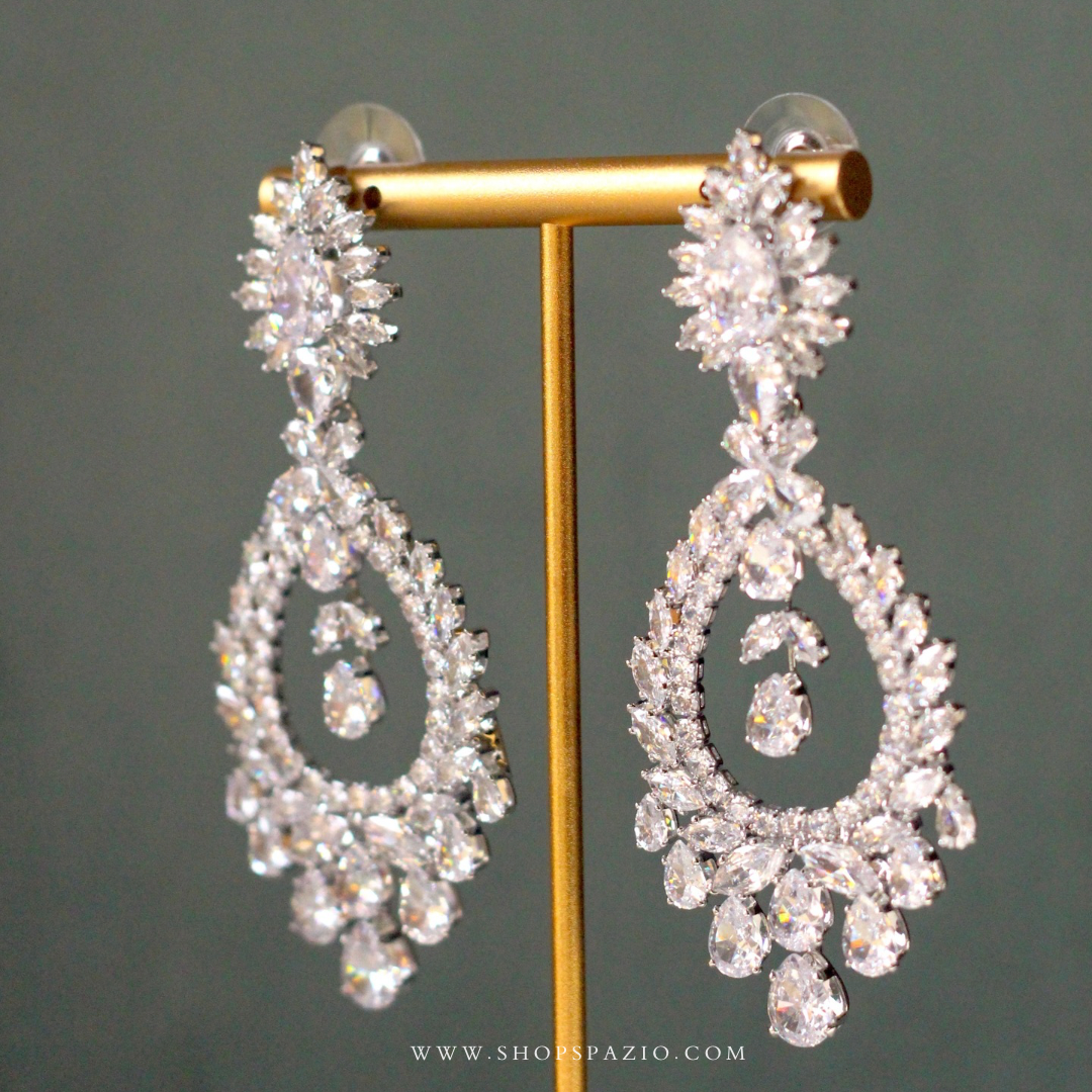 CZ Empress Statement Earrings