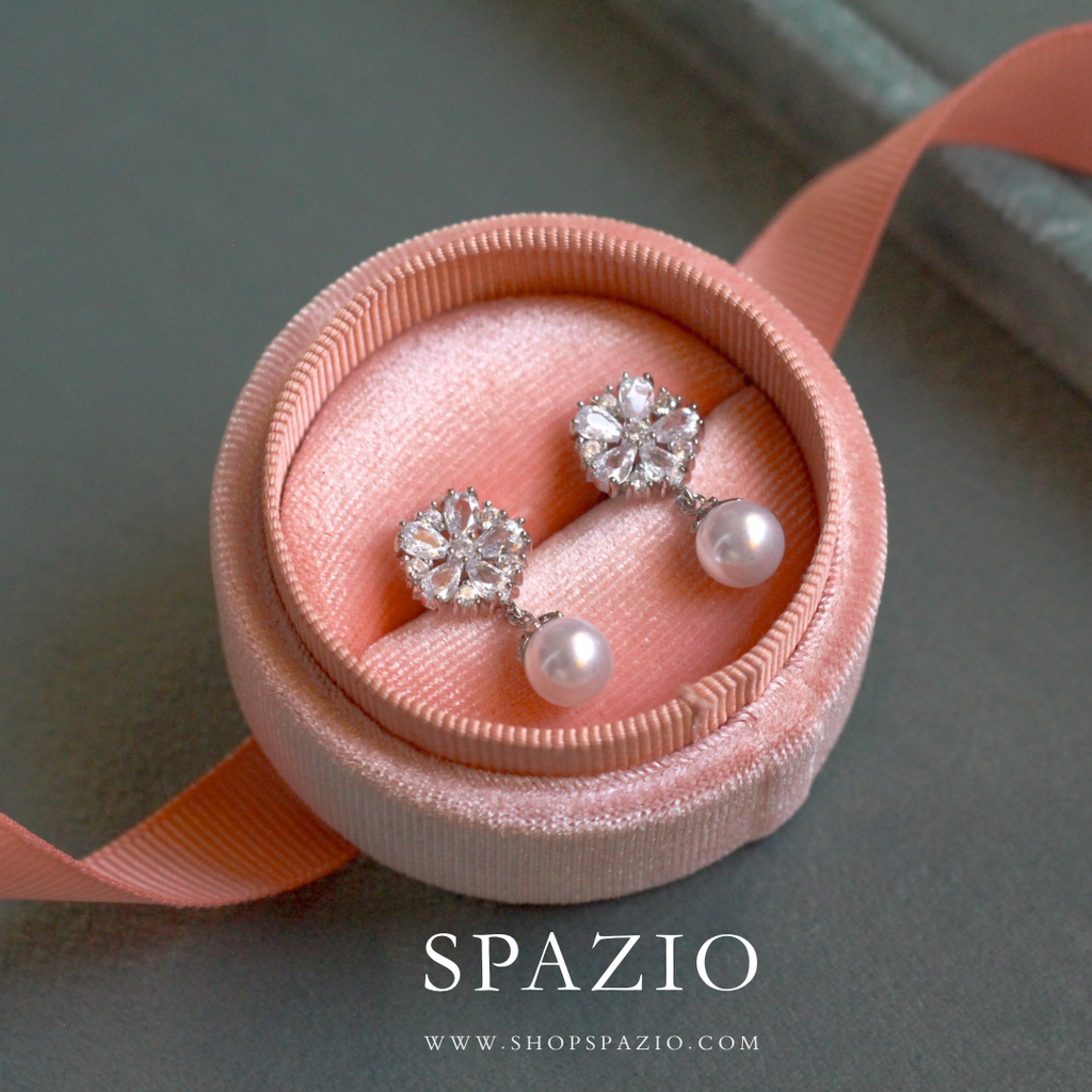 CZ Pearl Glow Earrings