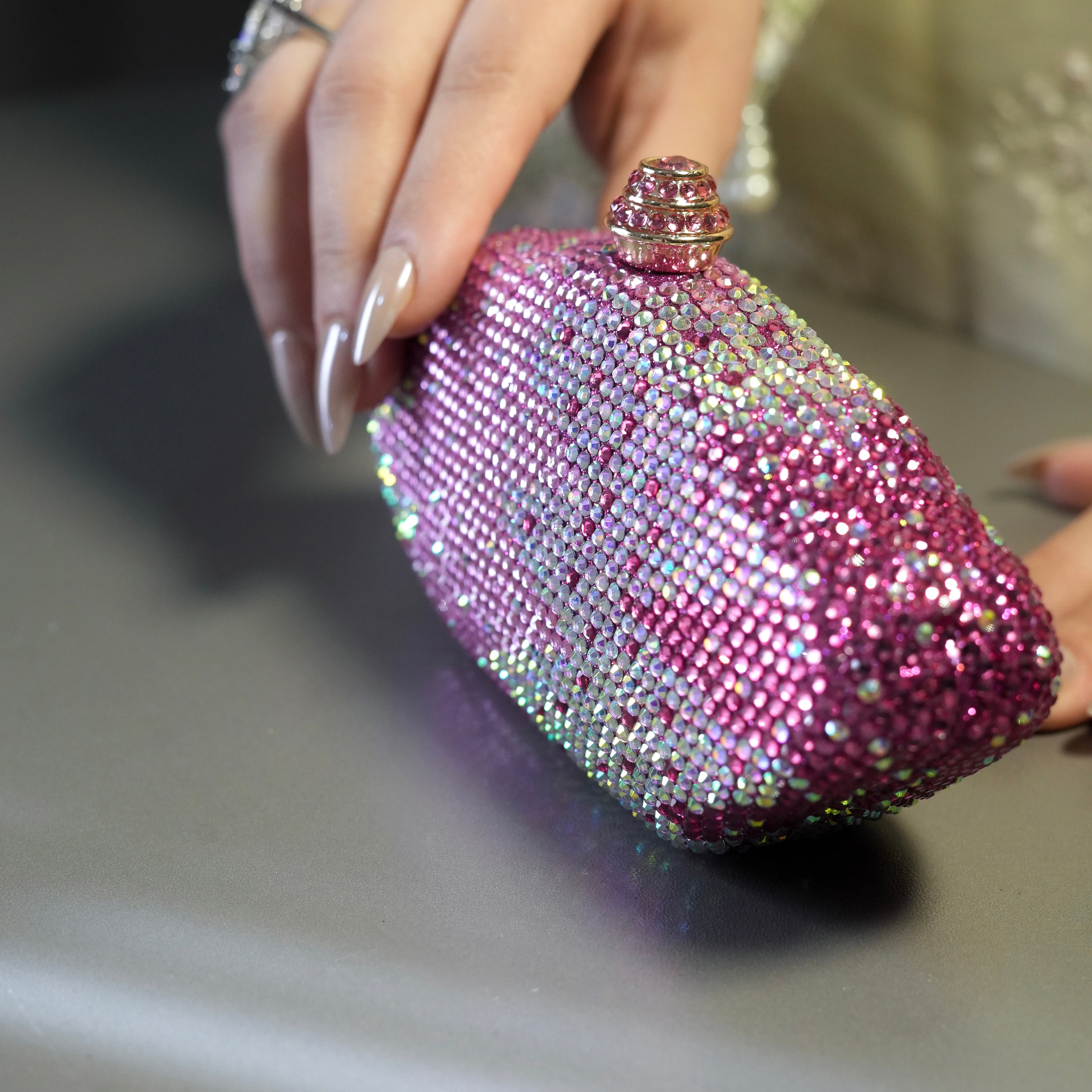 Roselle Clutch - Pink