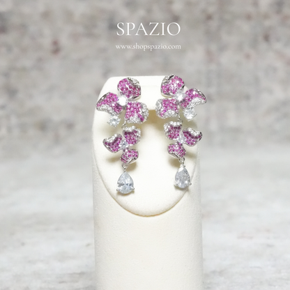 Pink Petal Spark Earrings