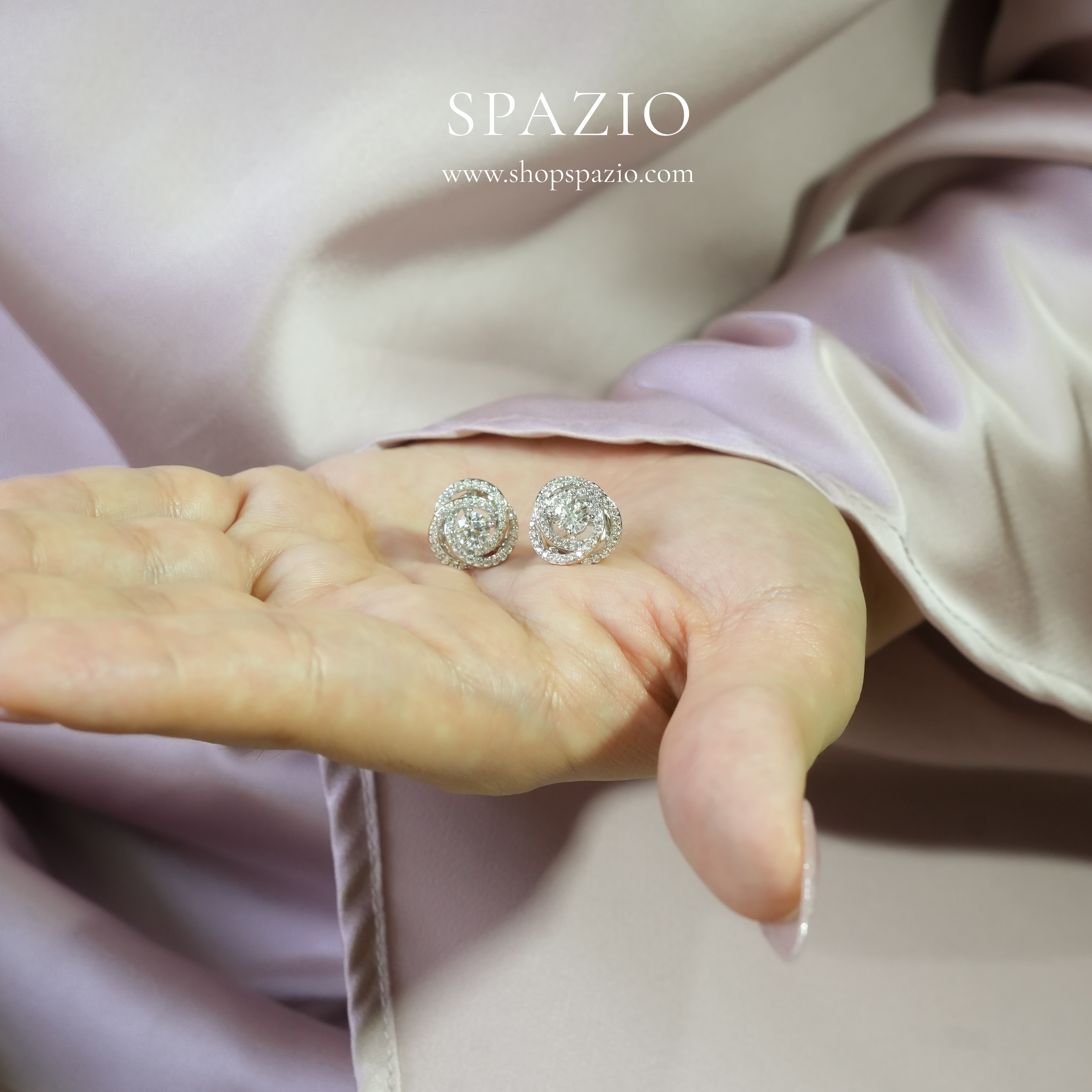 Silver Spark Studs