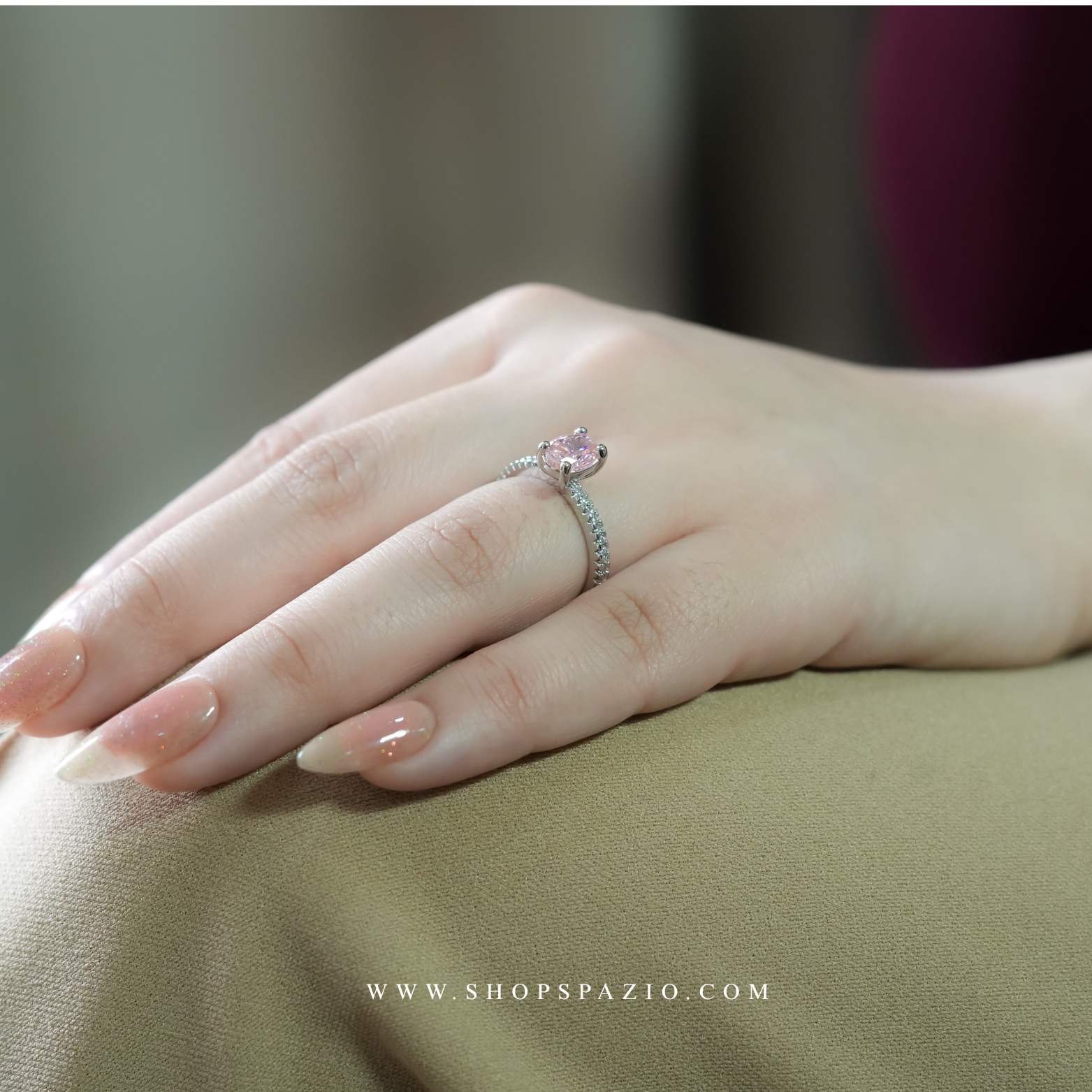 Champagne Glow Ring - Adjustable