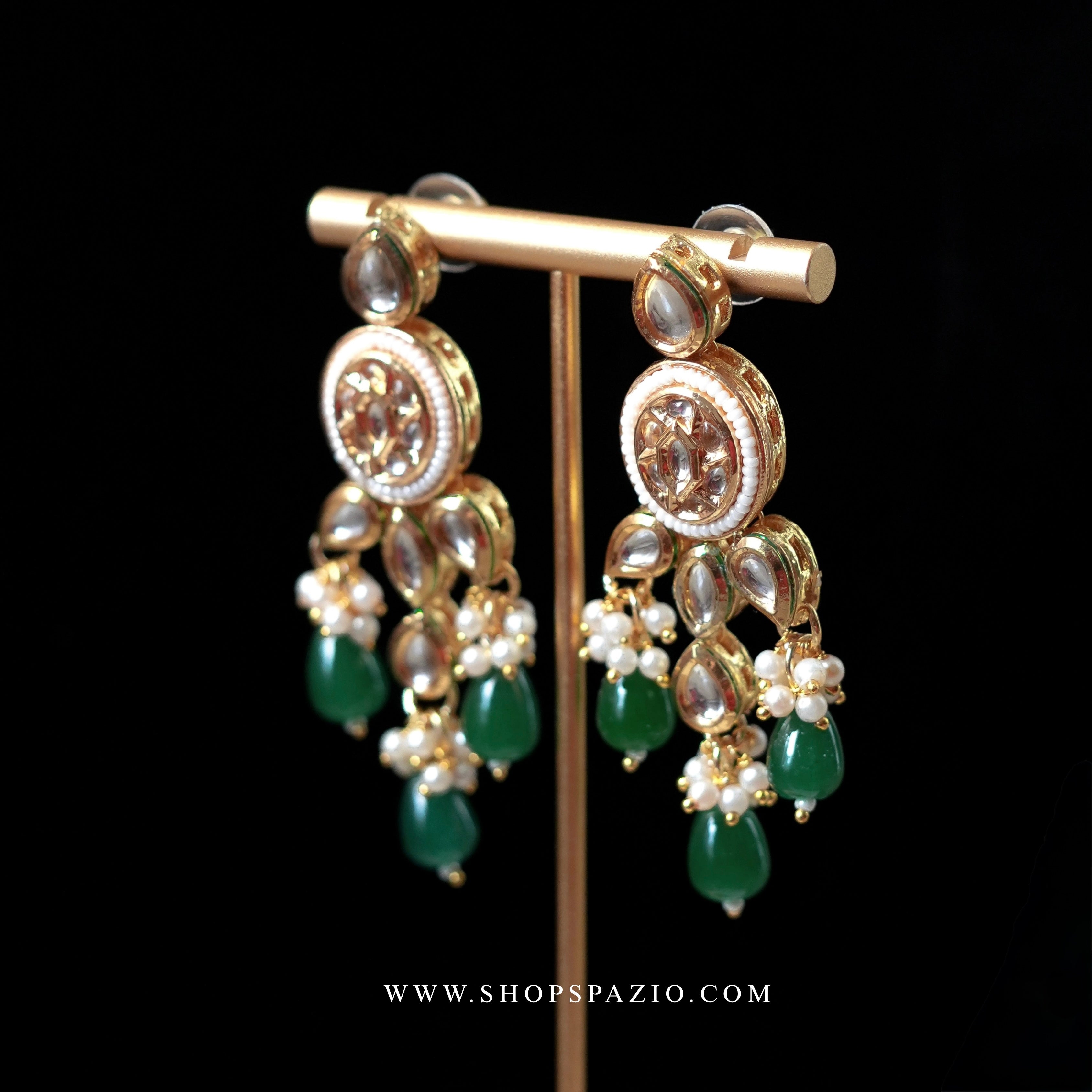 Green Kundan Choker Set