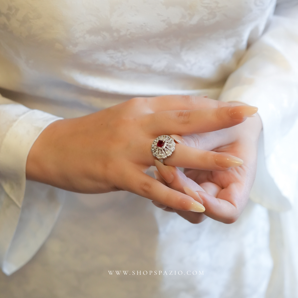 CZ Bloom Ring - Adjustable