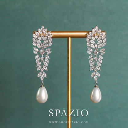Grace CZ Pearl Dangles
