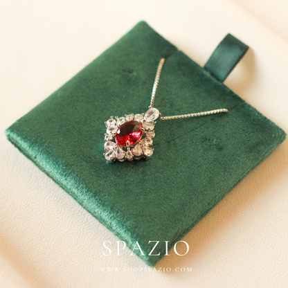Classic Red CZ Pendant