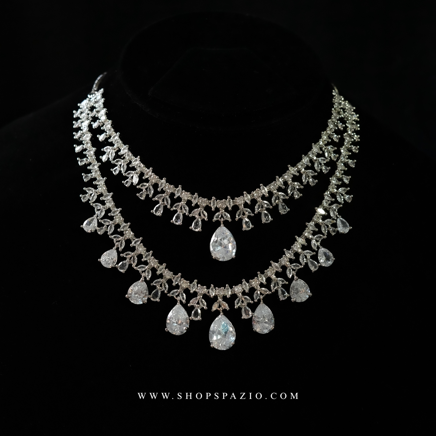 Empress Necklace Set - Silver