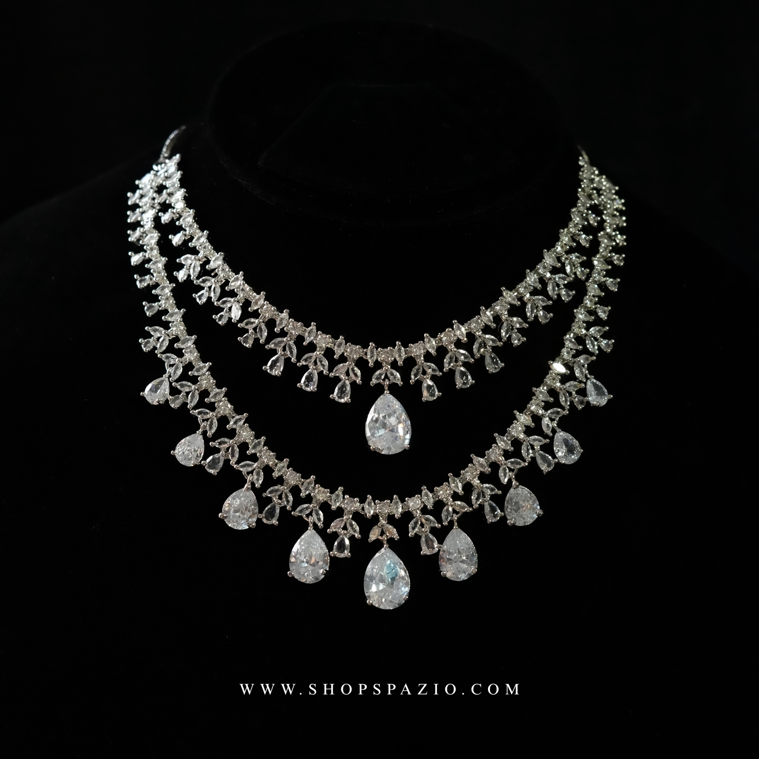 Empress Necklace Set - Silver