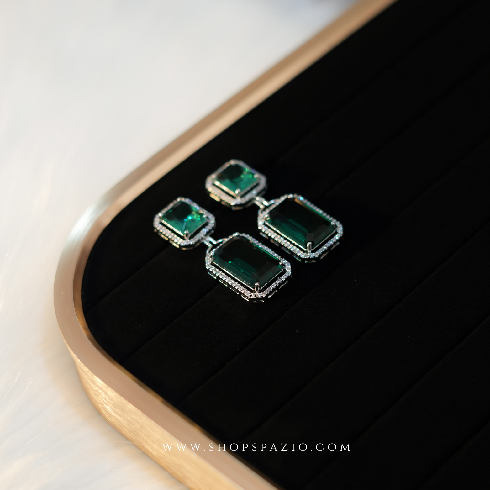 Prisma Duet Earrings - Green