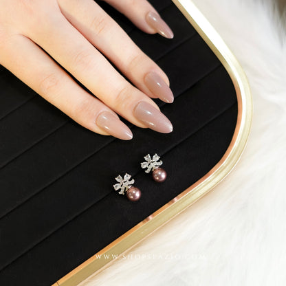 Pearl CZ Glow Studs