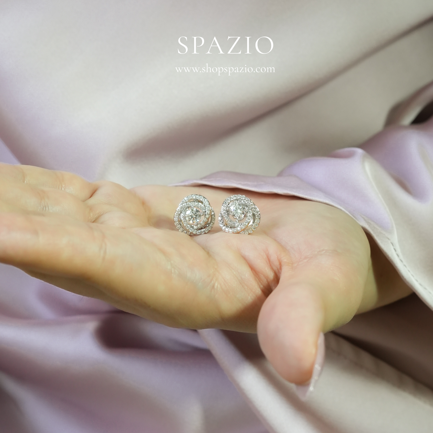 Silver Spark Studs