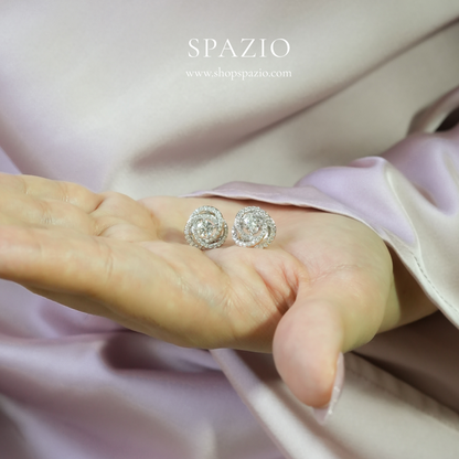 Silver Spark Studs