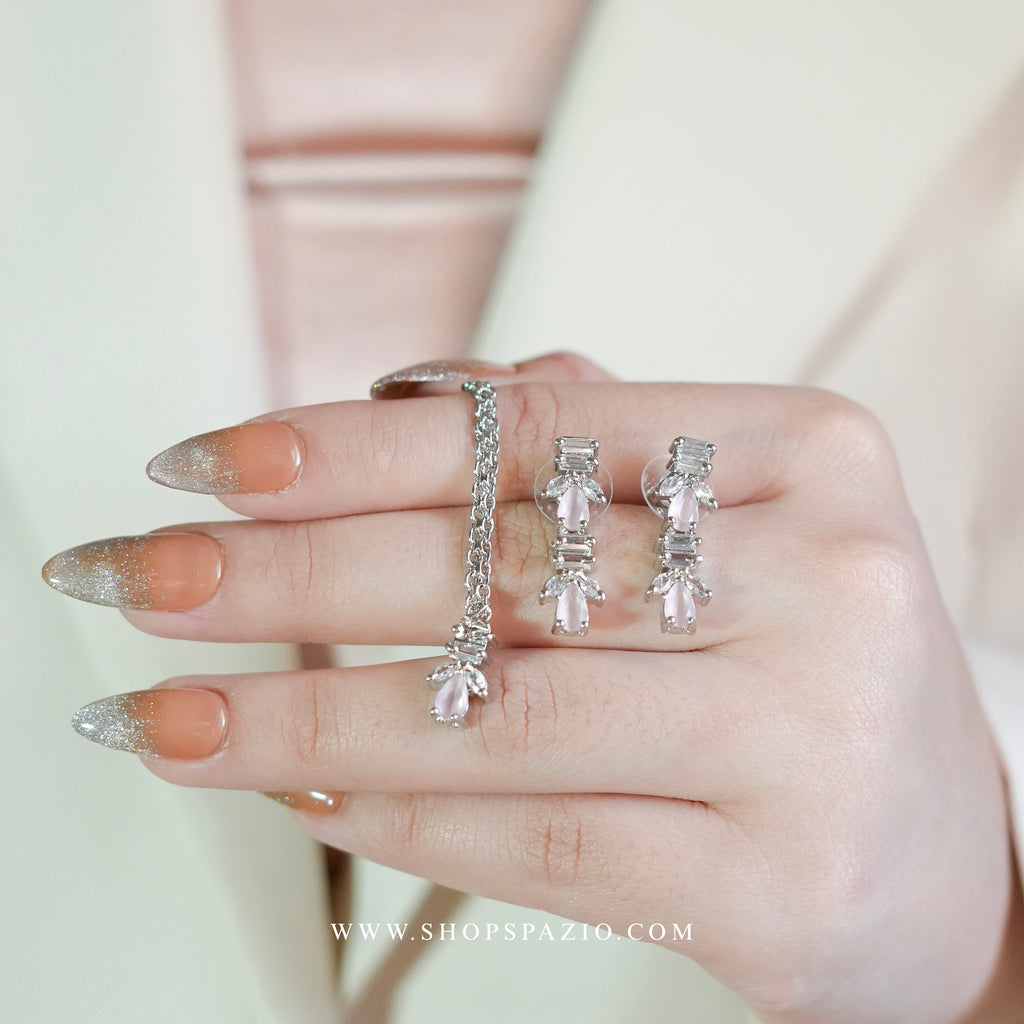 Grace Necklace Set - Pink