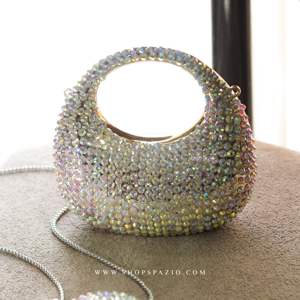 Crystal Halo Bag -  Gold