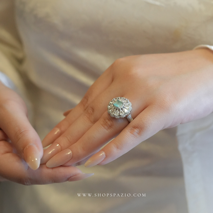 CZ Bloom Ring - Adjustable