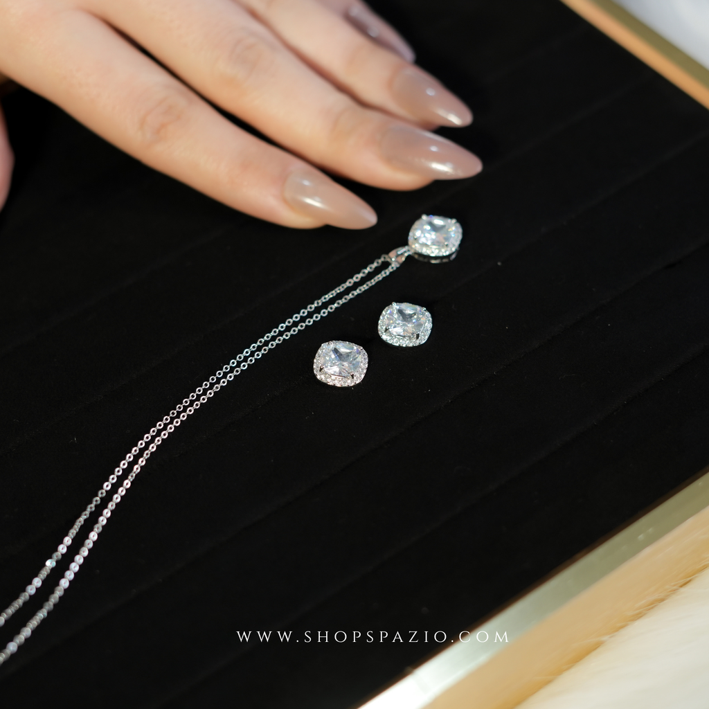 CZ Elegance Pendant Set