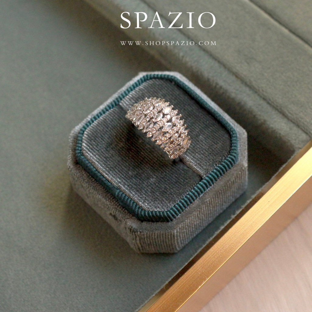 Crest CZ Ring