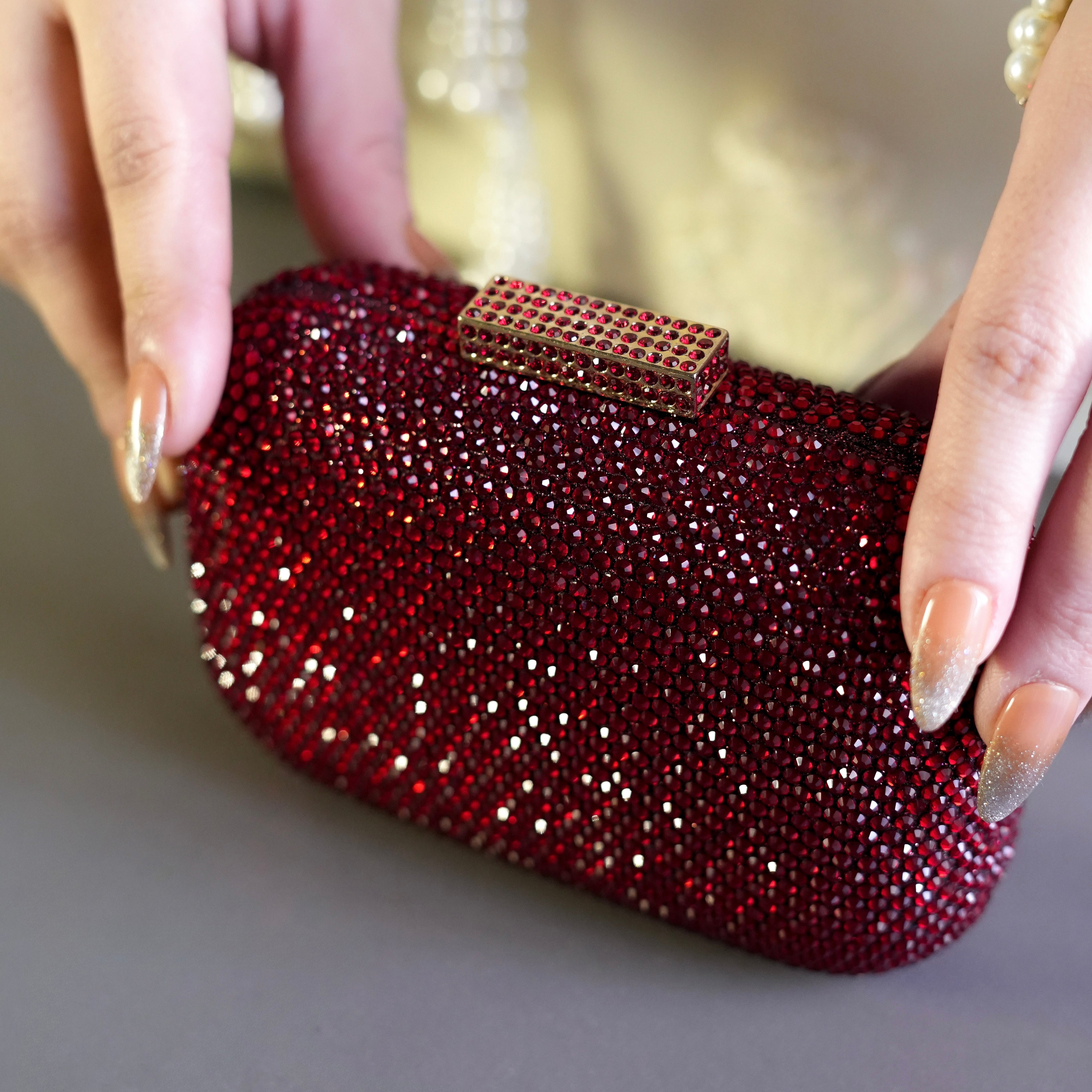 Ruby Night Clutch