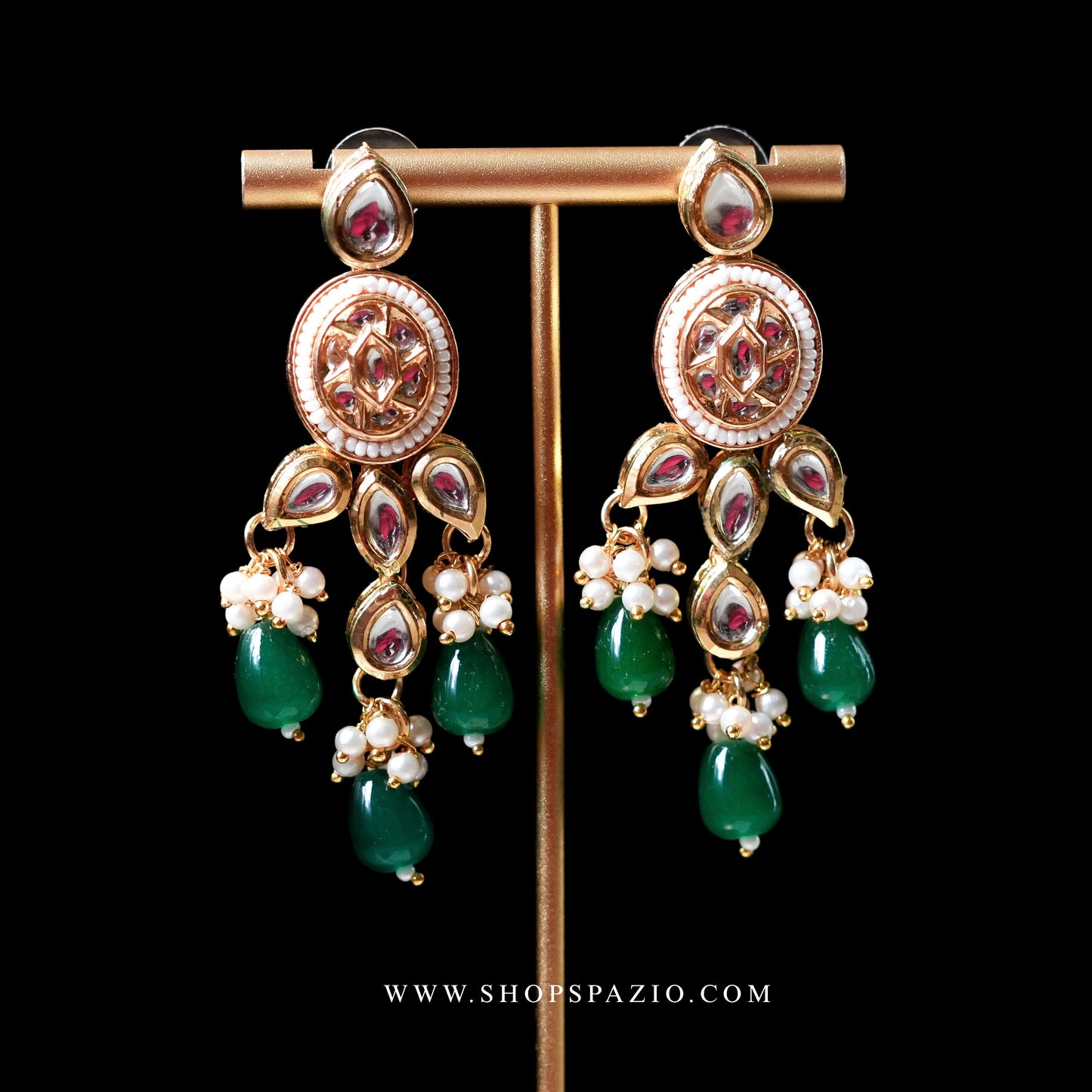 Green Kundan Choker Set