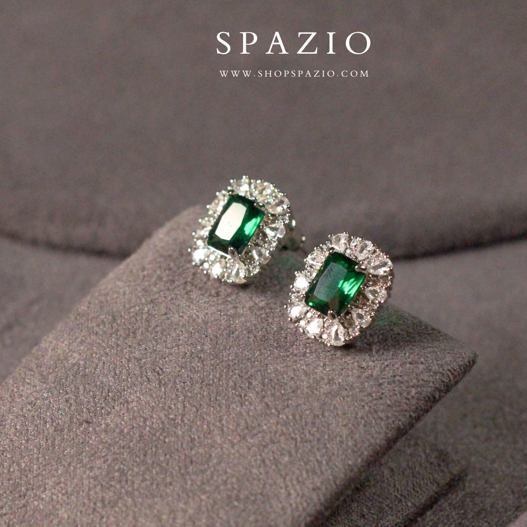 Emerald Mist Studs