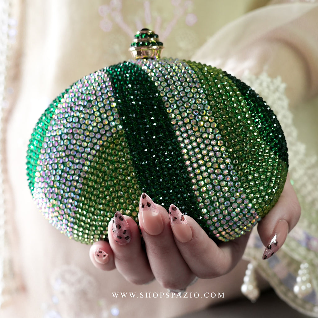 Emerald Aurora Clutch