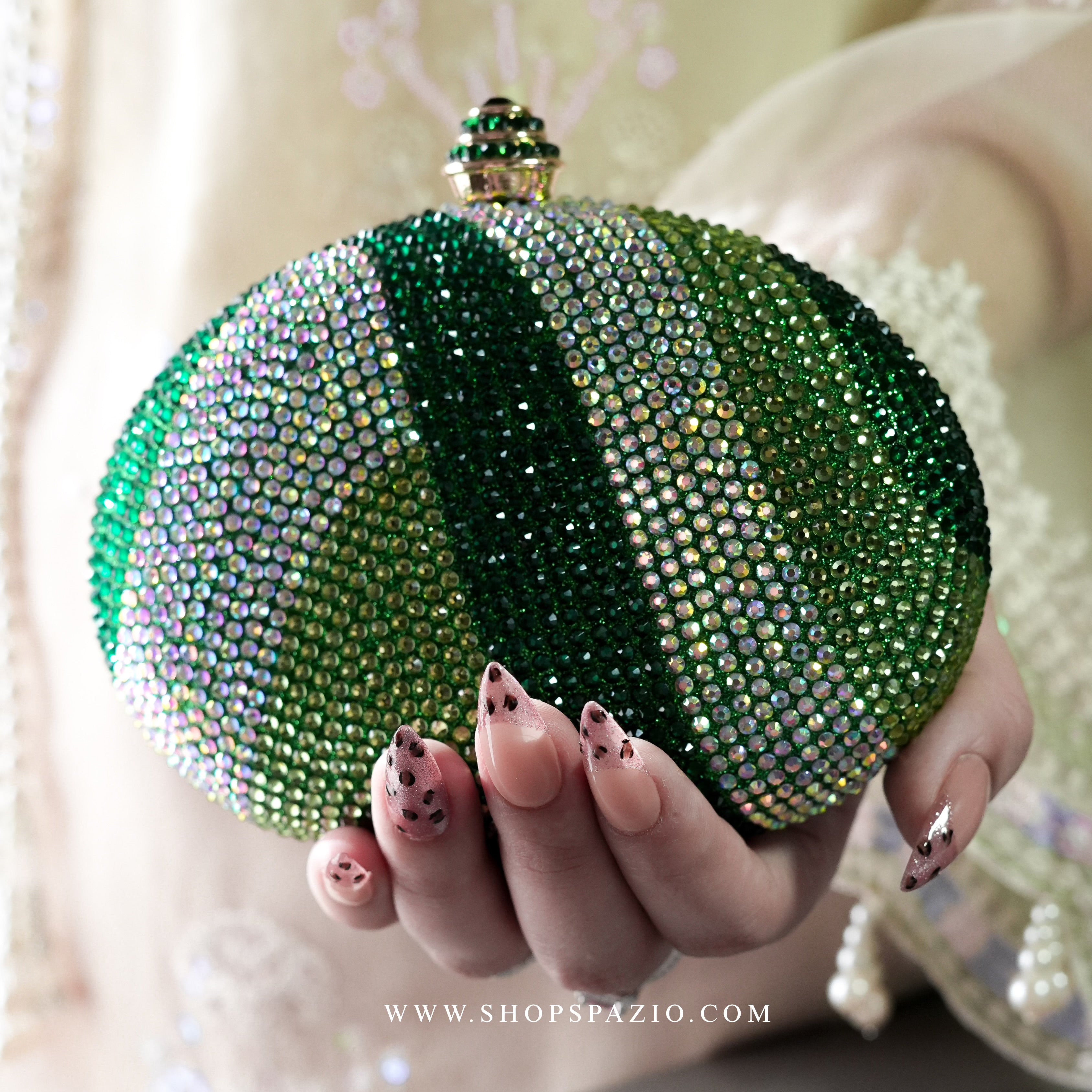 Emerald Aurora Clutch
