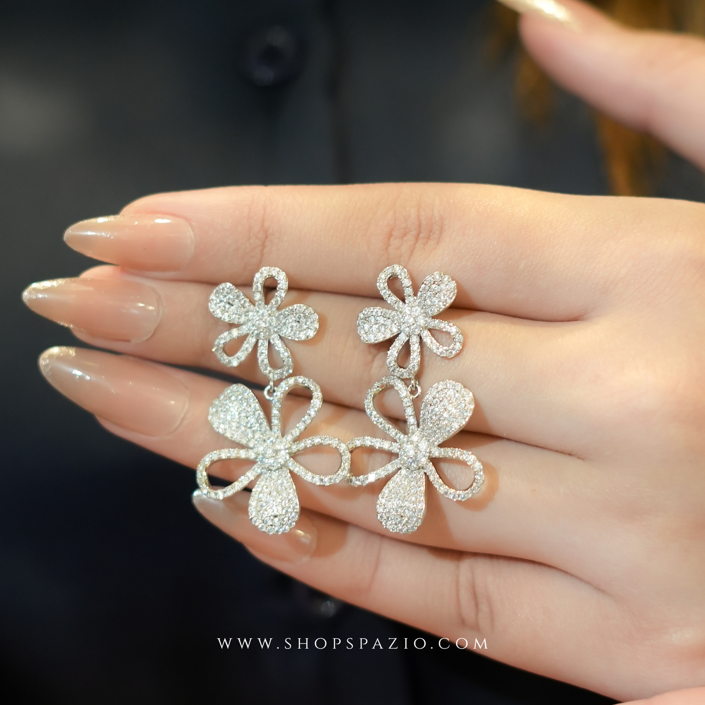 CZ Bloom Earrings
