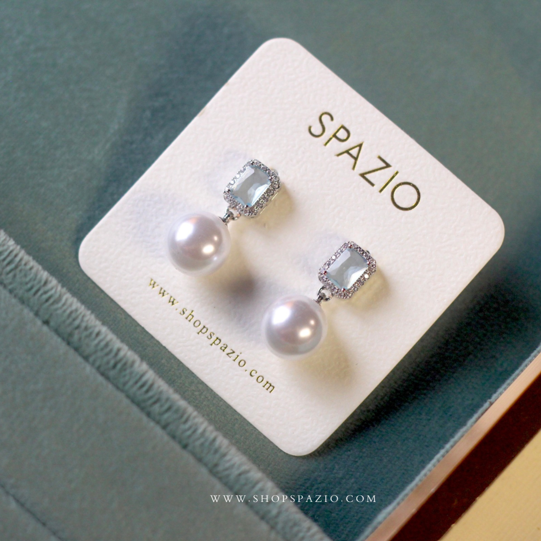 Sky Whisper Pearl Earrings