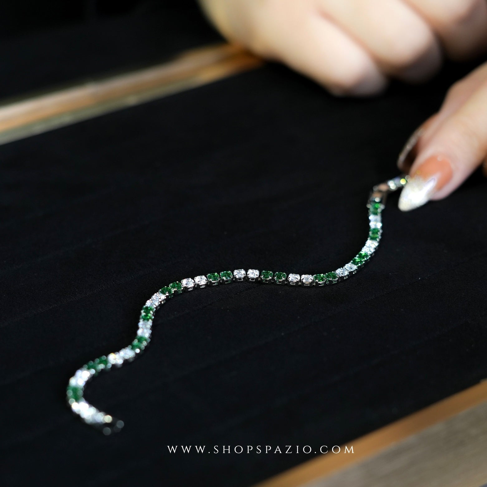 Tennis Emerald Bracelet