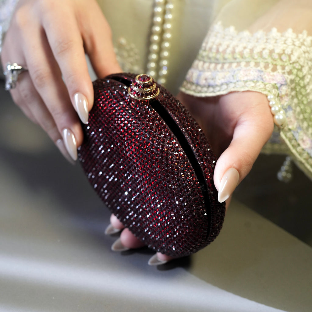 Cocktail Clutch - Maroon