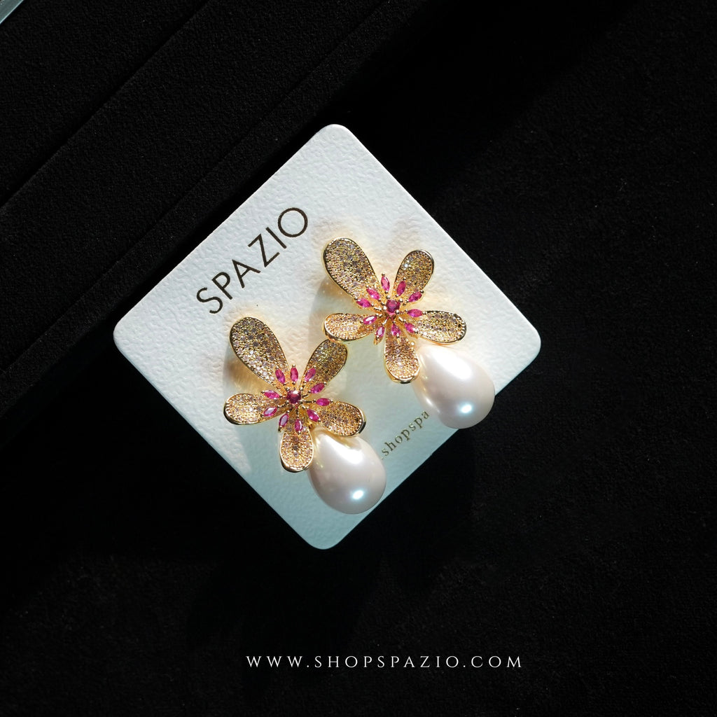 Gulbahar Pearl Drop Earrings