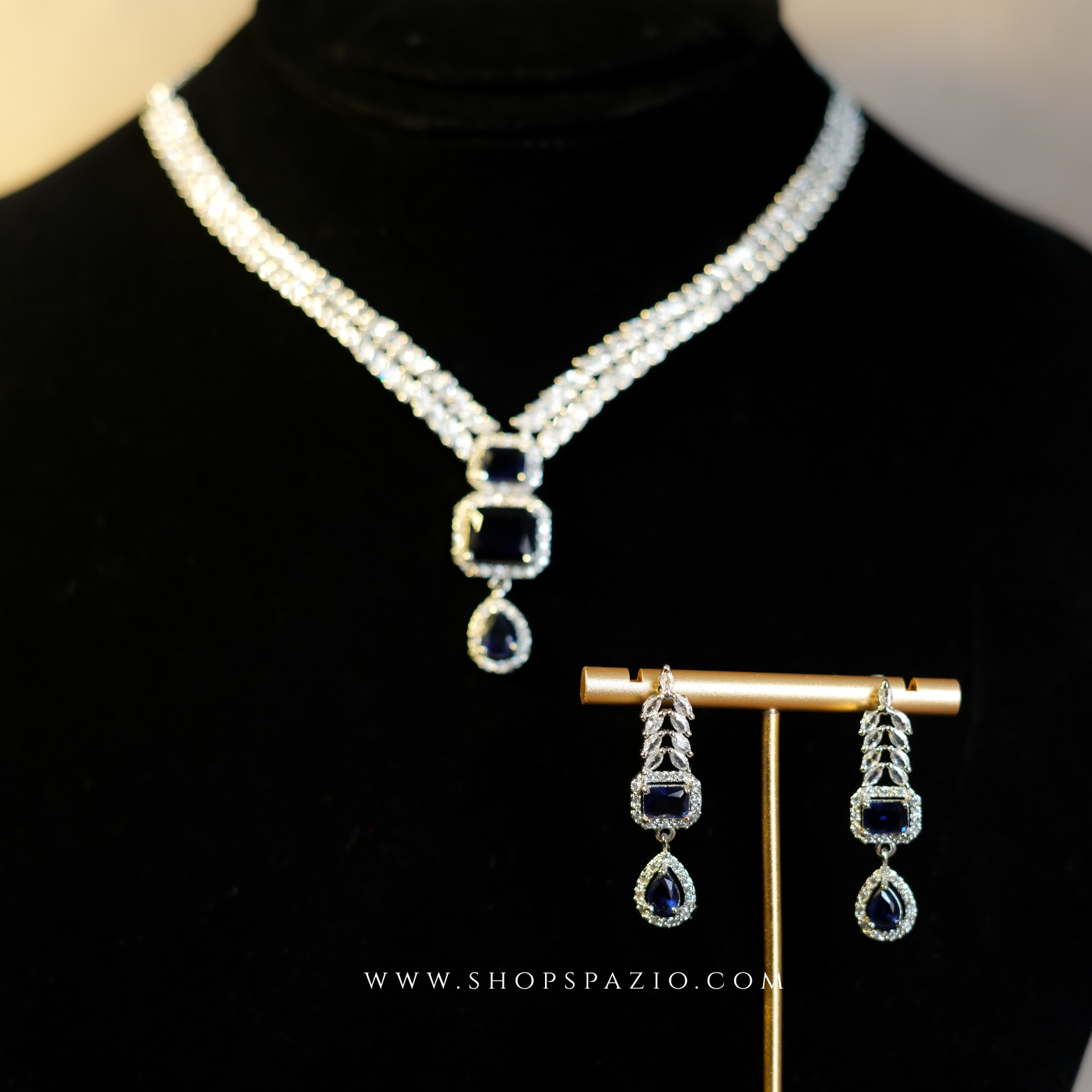 Fiora Necklace Set - Blue