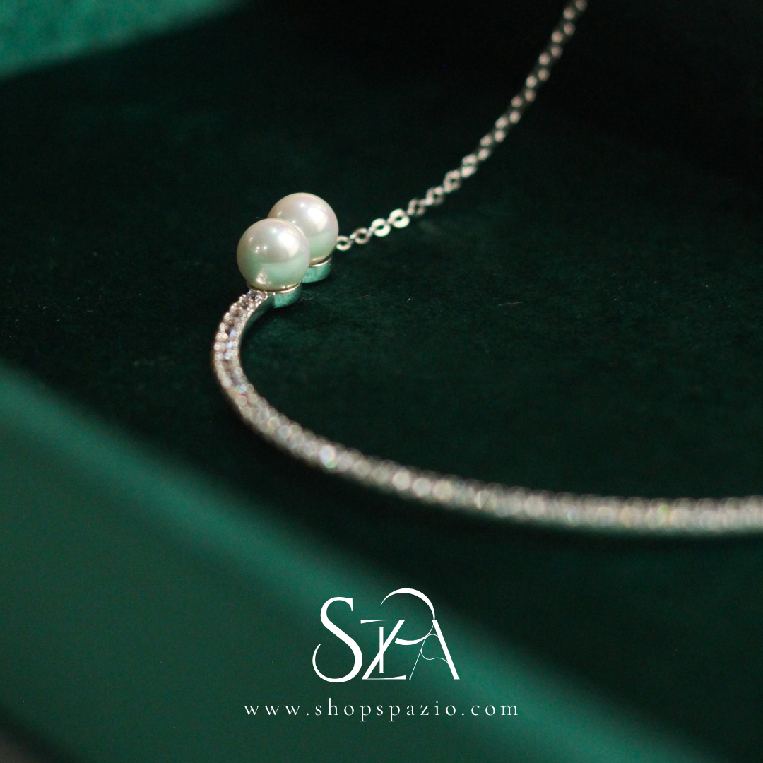 Moonlit Pearl Necklace