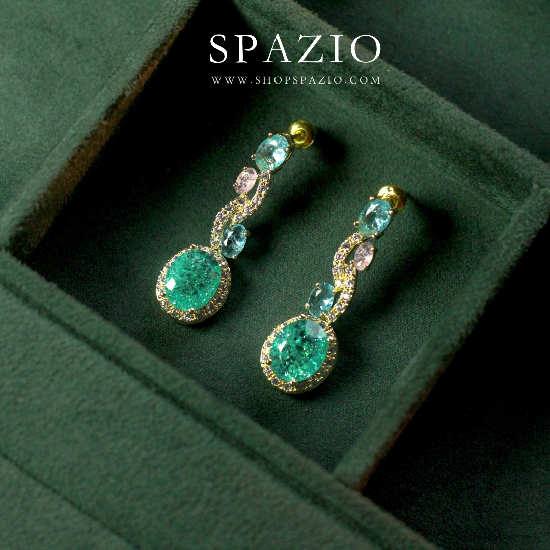 Golden Dusk Drop Earrings
