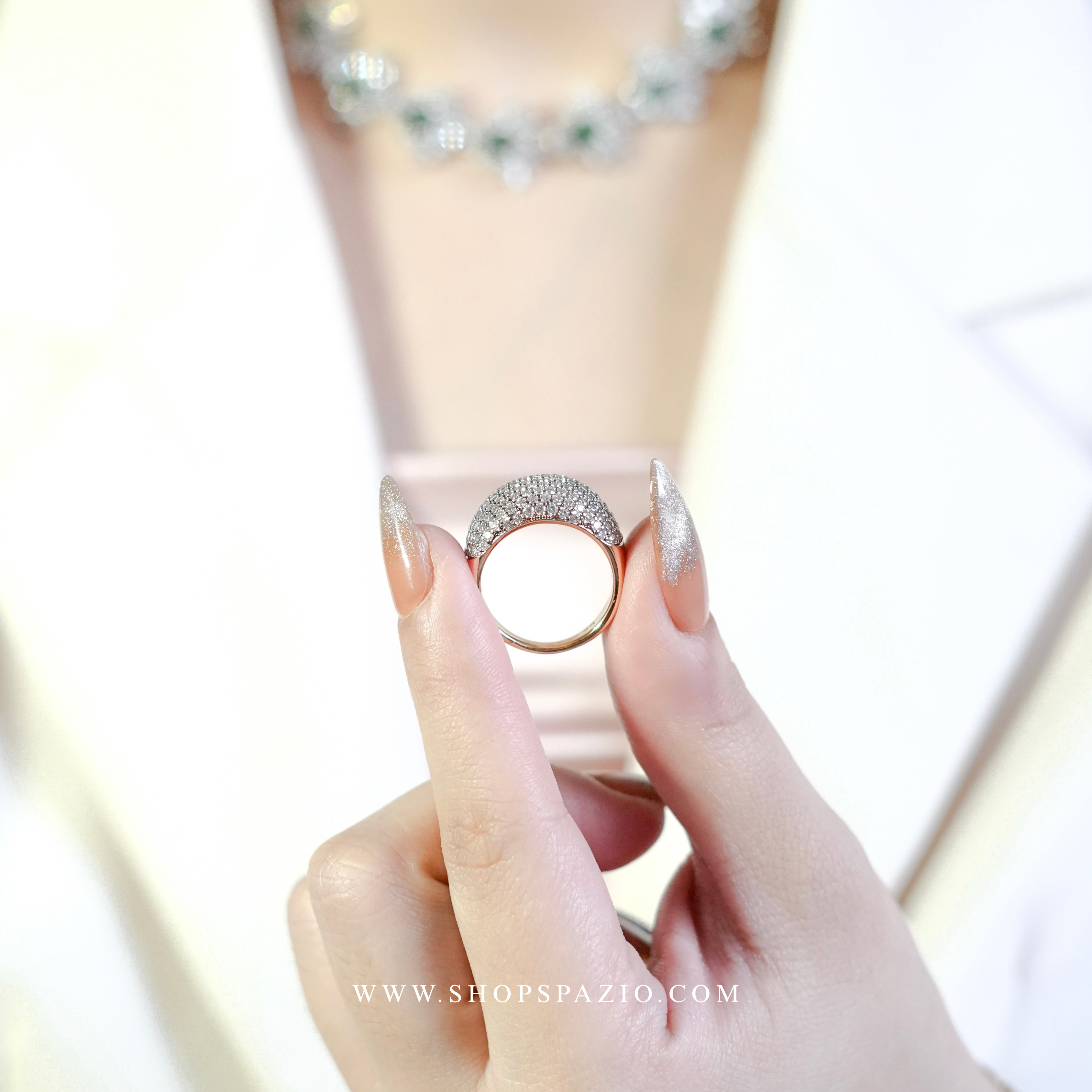 Midnight Ice Statement Ring