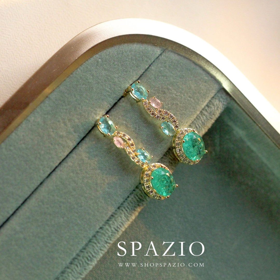Golden Dusk Drop Earrings