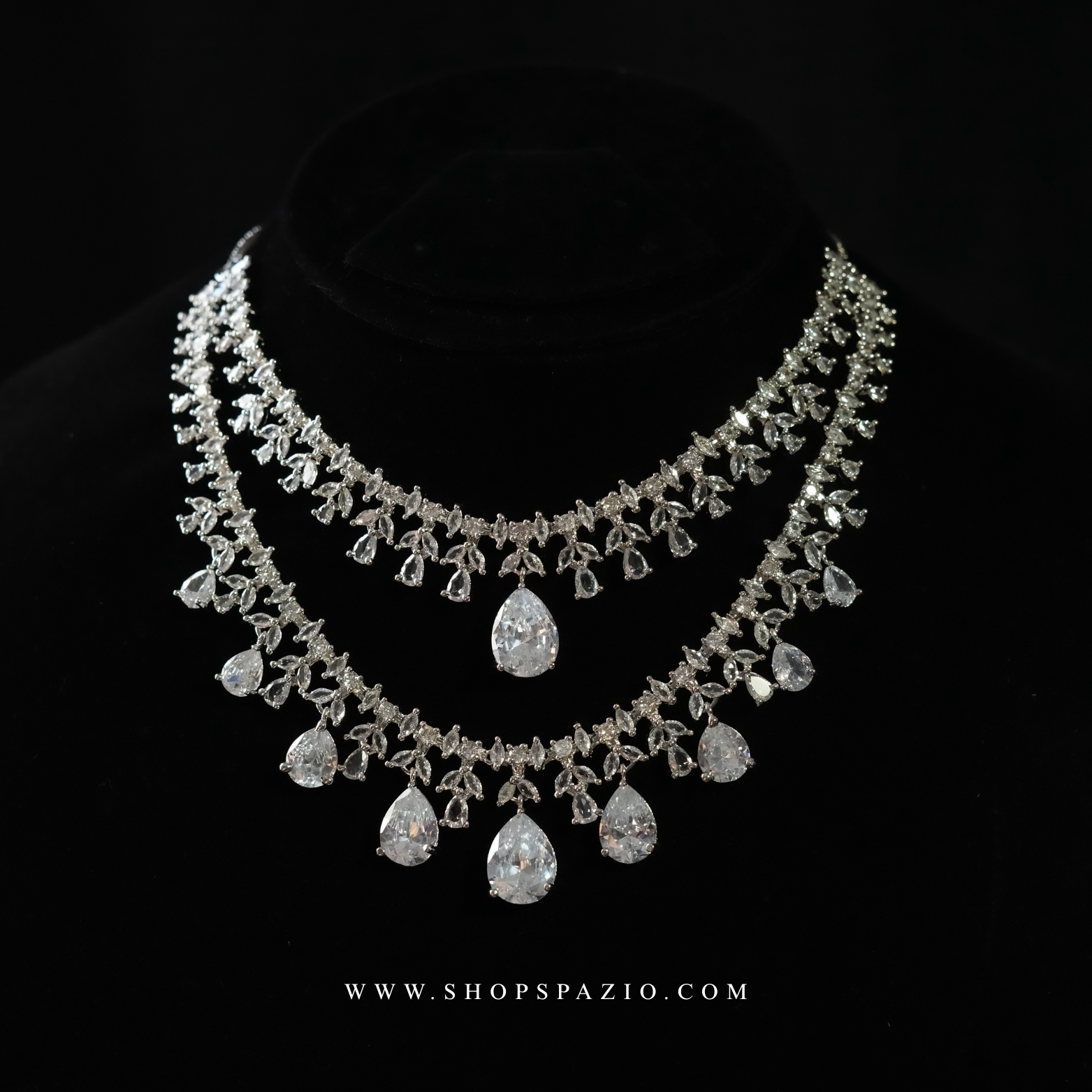 Empress Necklace Set - Silver