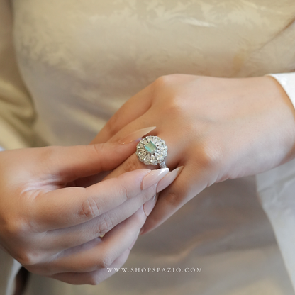 CZ Bloom Ring - Adjustable