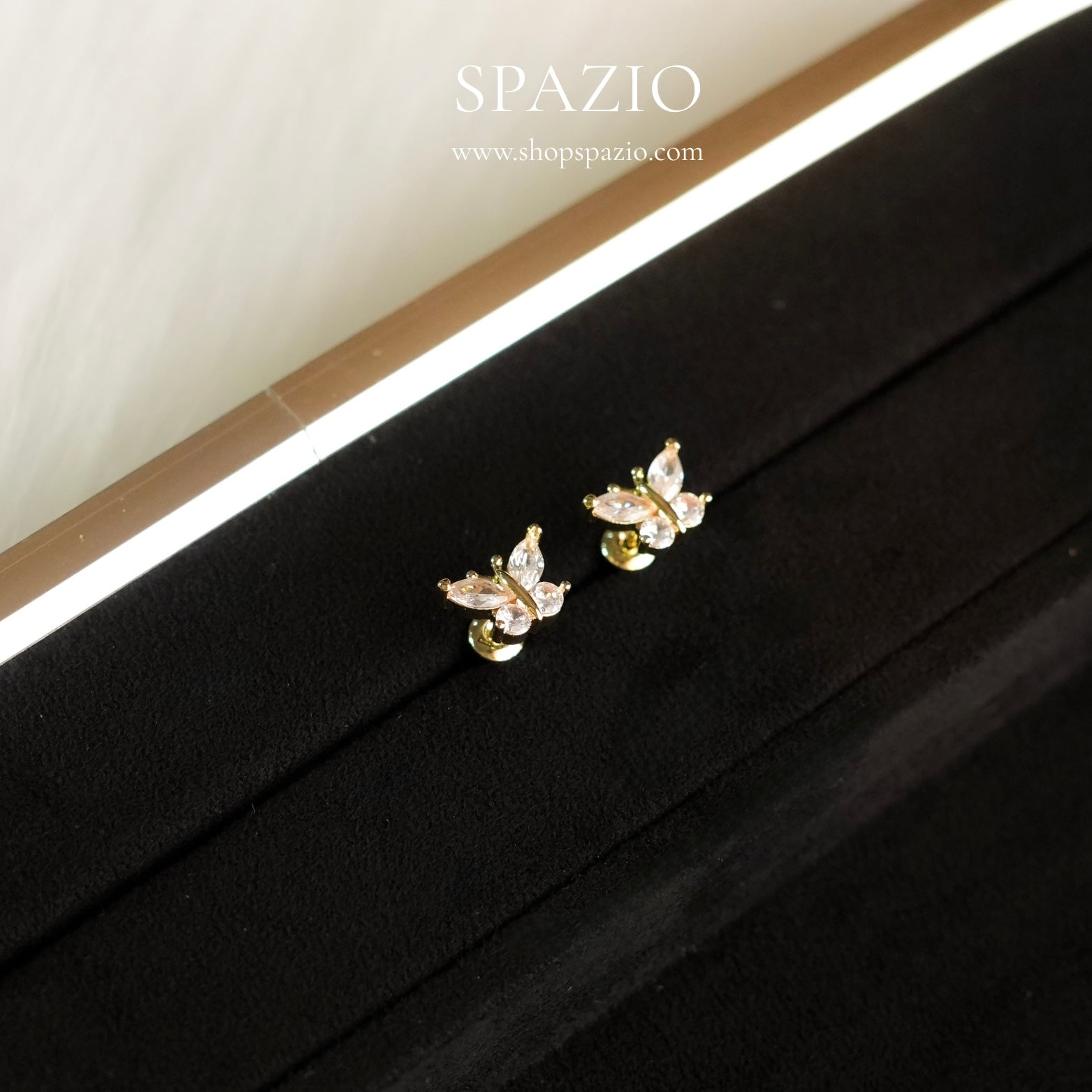 Mini Butterfly Studs - Gold